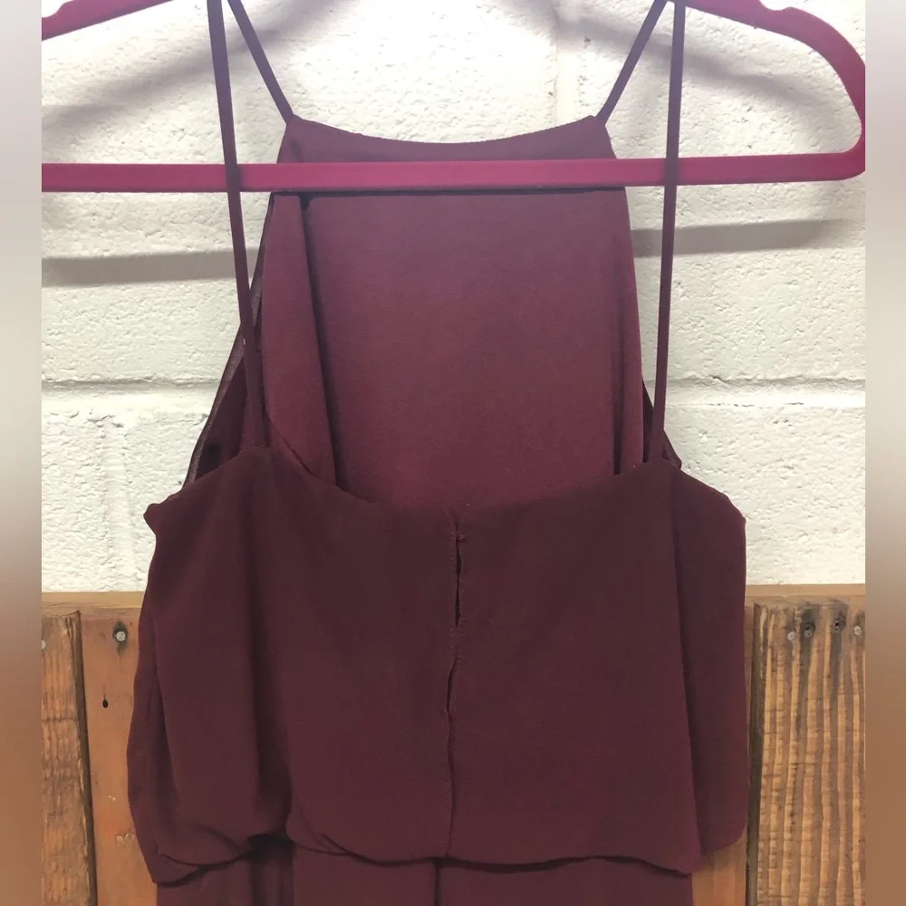 Bill Levkoff size 12 maroon bridesmaids dress - Picture 6 of 9